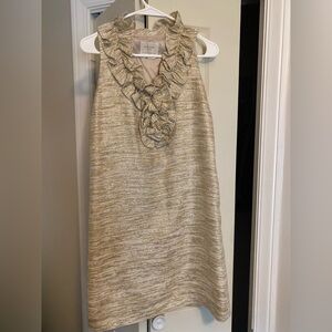 Kate Spade Cream Sheath Mini Dress Halter Sleeveless